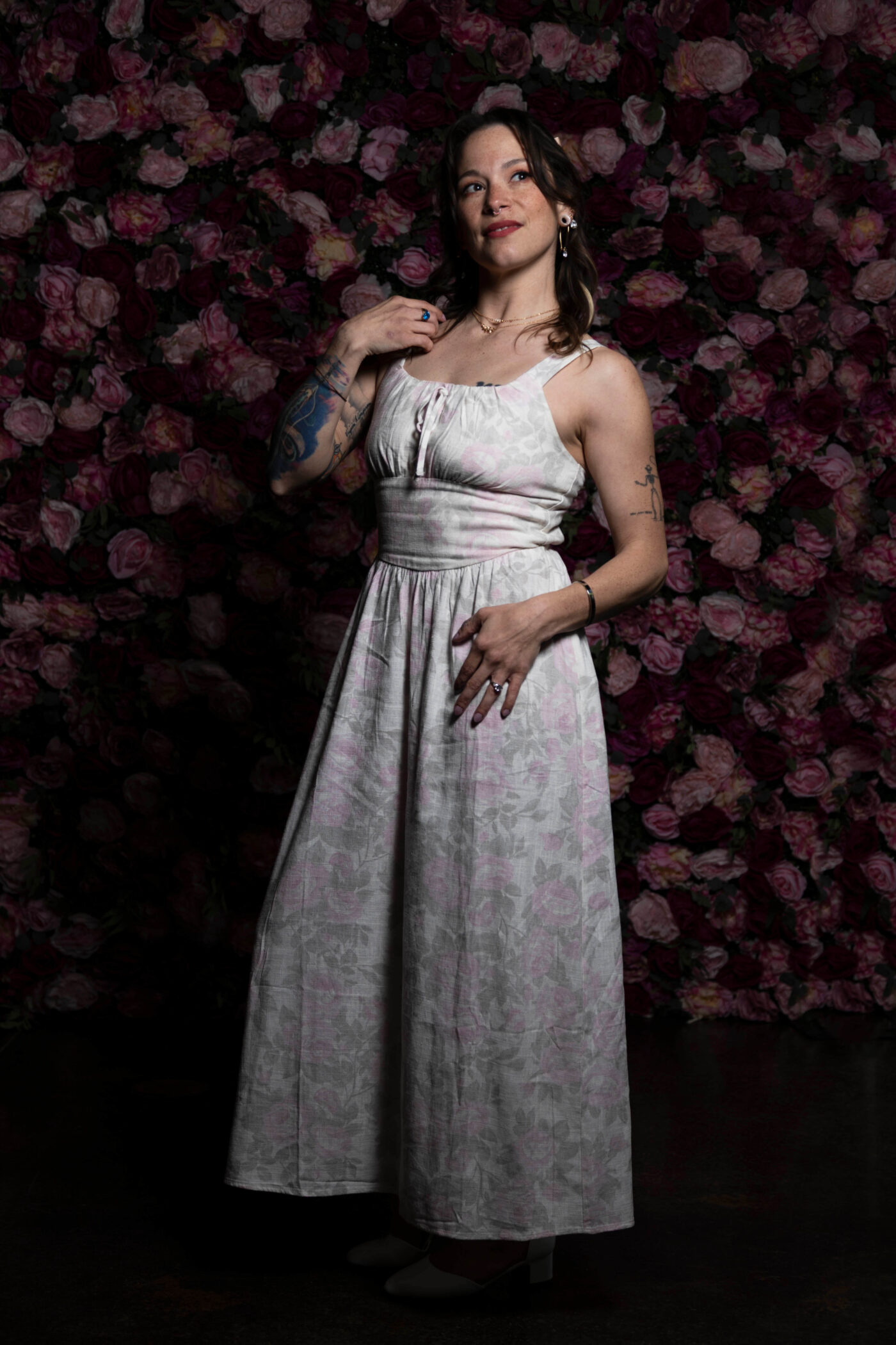gemma-khaos-white-spring-dress-pink-flowers-castle-falls-okc-ok