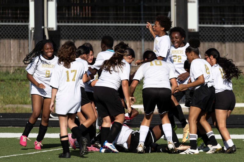 Midwest City Middle School Girls Soccer team takes a win against PC Mayfield
